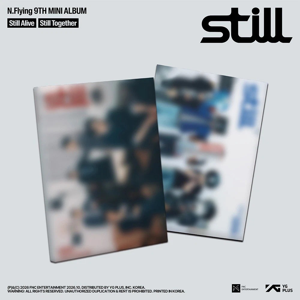 N.FLYING STILL 9th Mini Album PHOTO BOOK 2 Ver SET/2CD+2Buch+2Print+6 Karte+2POB