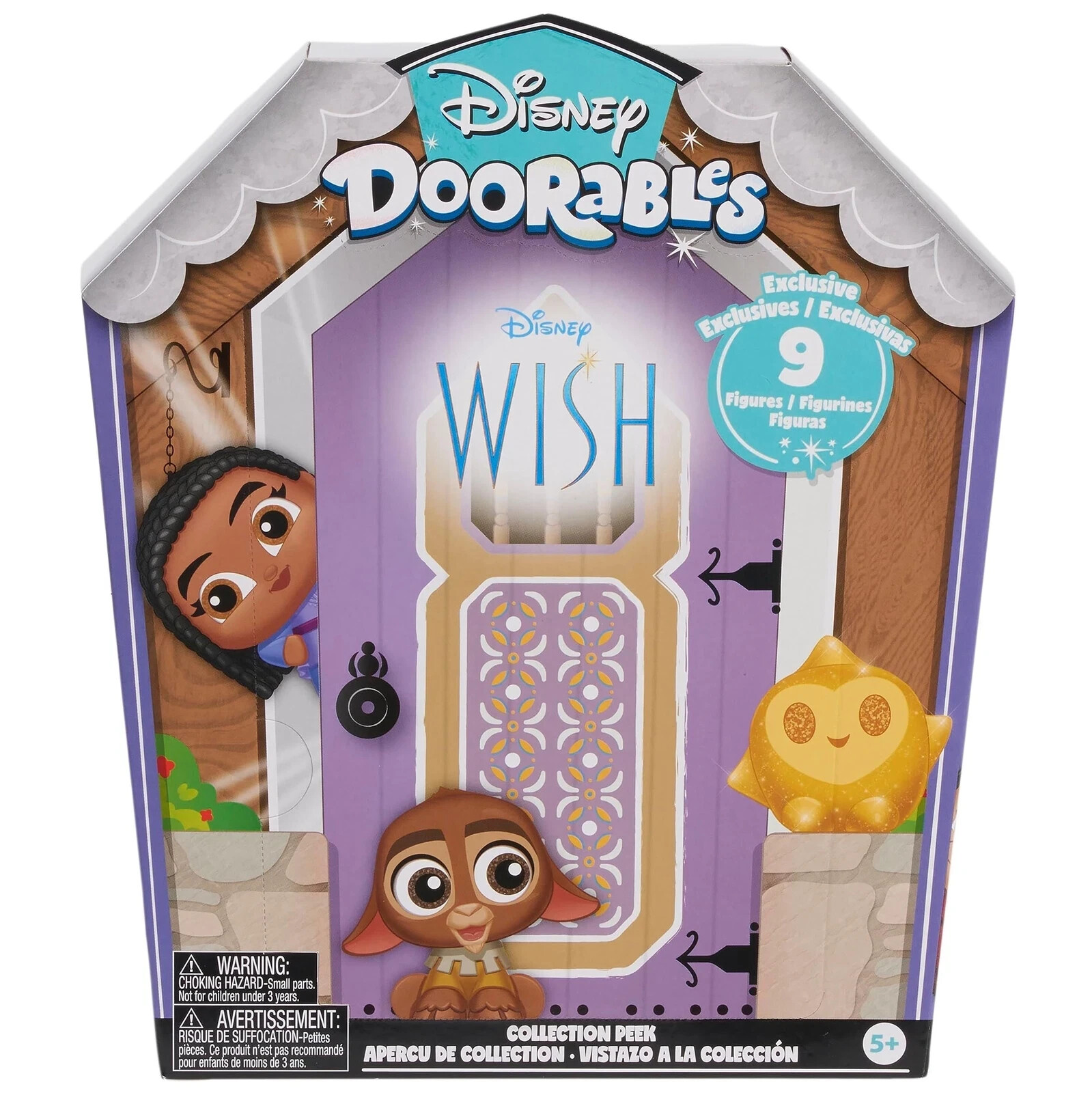 Disney Doorables: Wish Collection Peek - 9 personaggi esclusivi - NUOVO E SIGILLATO