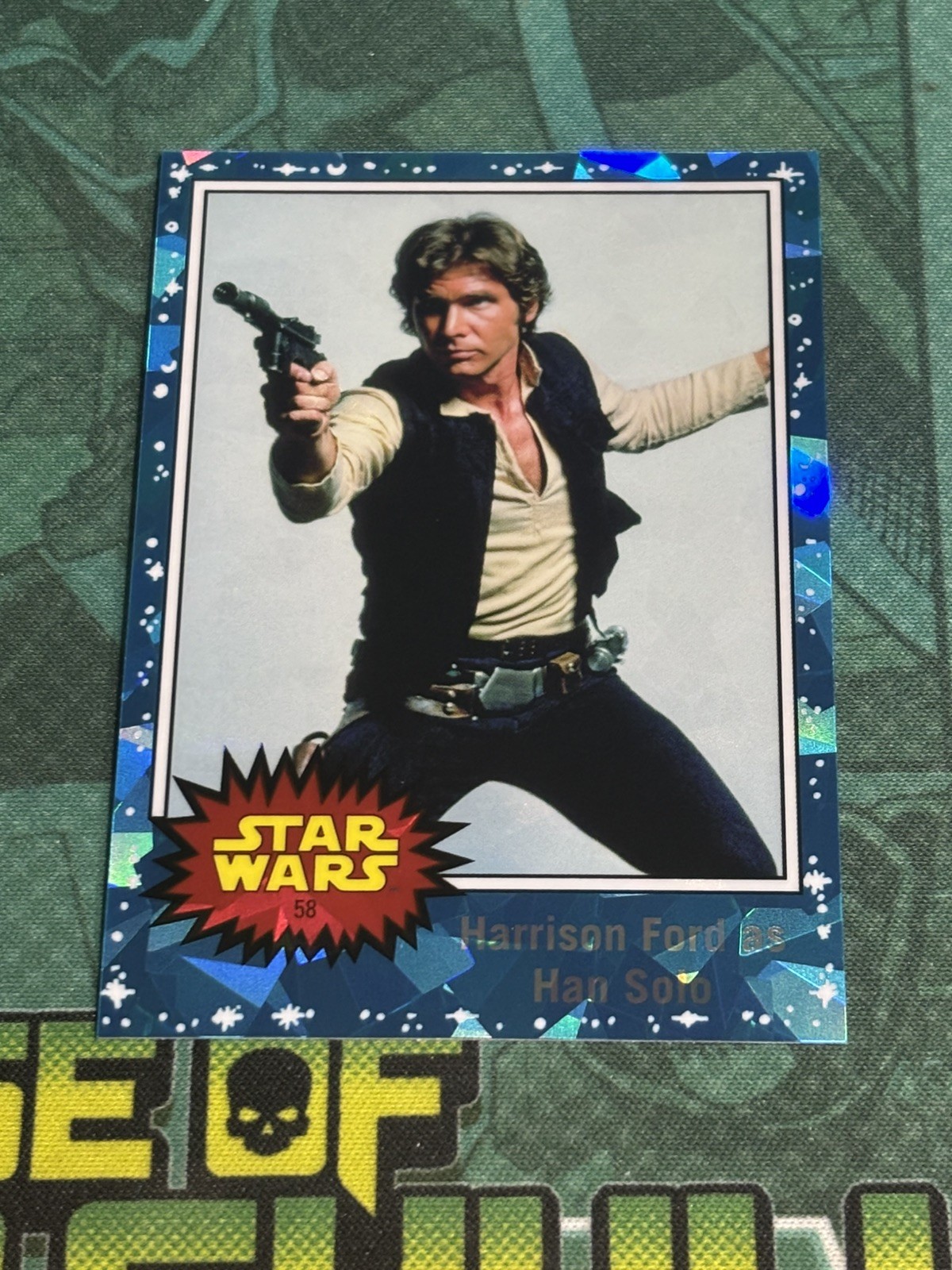 2022 Topps Chrome Sapphire Star Wars as Han Solo Harrison Ford #58 