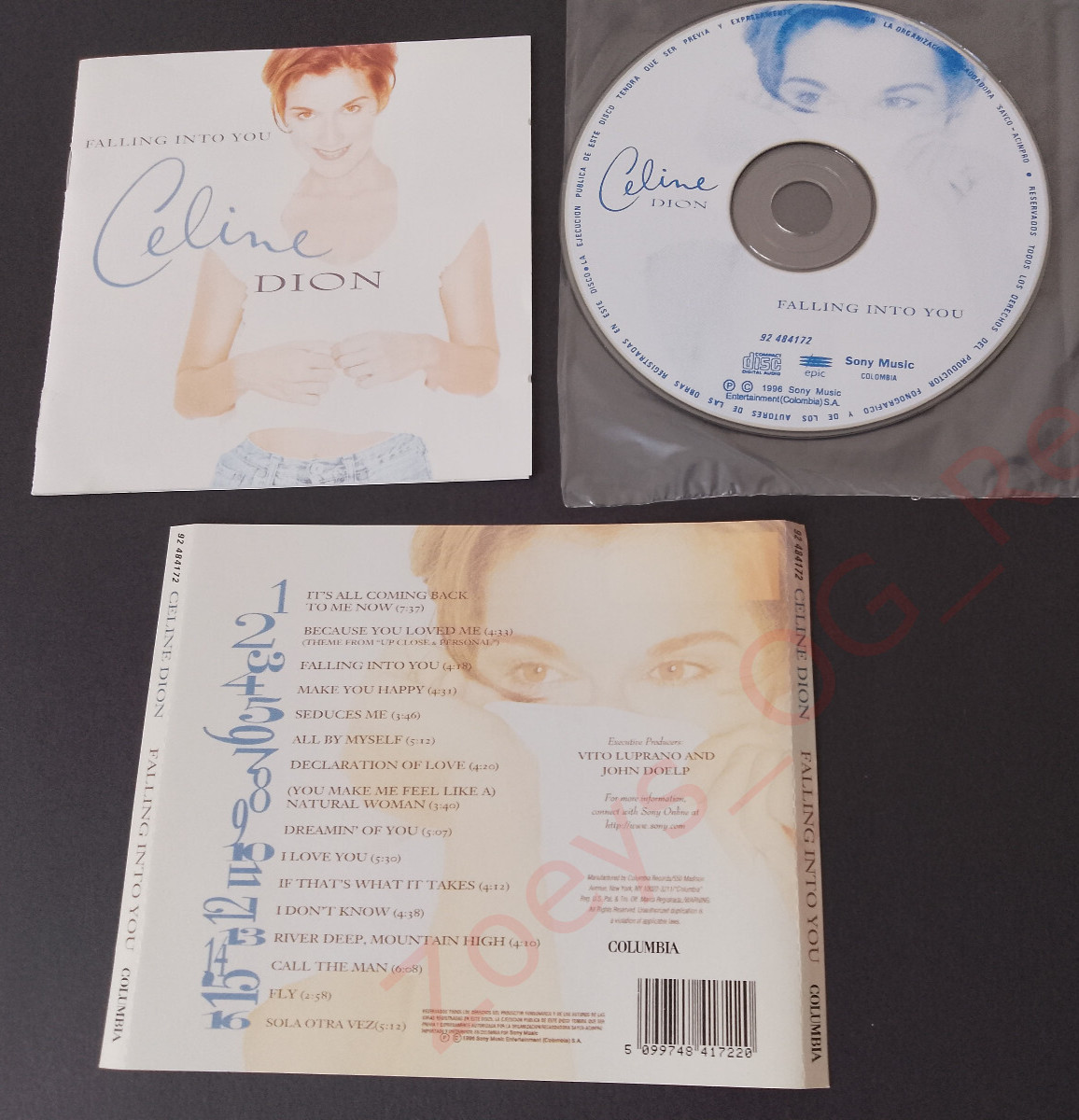 (Import CD) Celine Dion - Falling Into You 1996 - Rare Pressing - Spanish Track