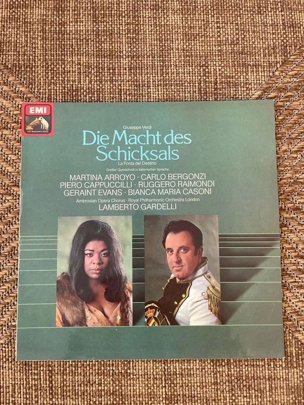 Vinyle 33T Giuseppe Verdi La Force du Destin EMI Martina Arroyo Carlo Bergonzi