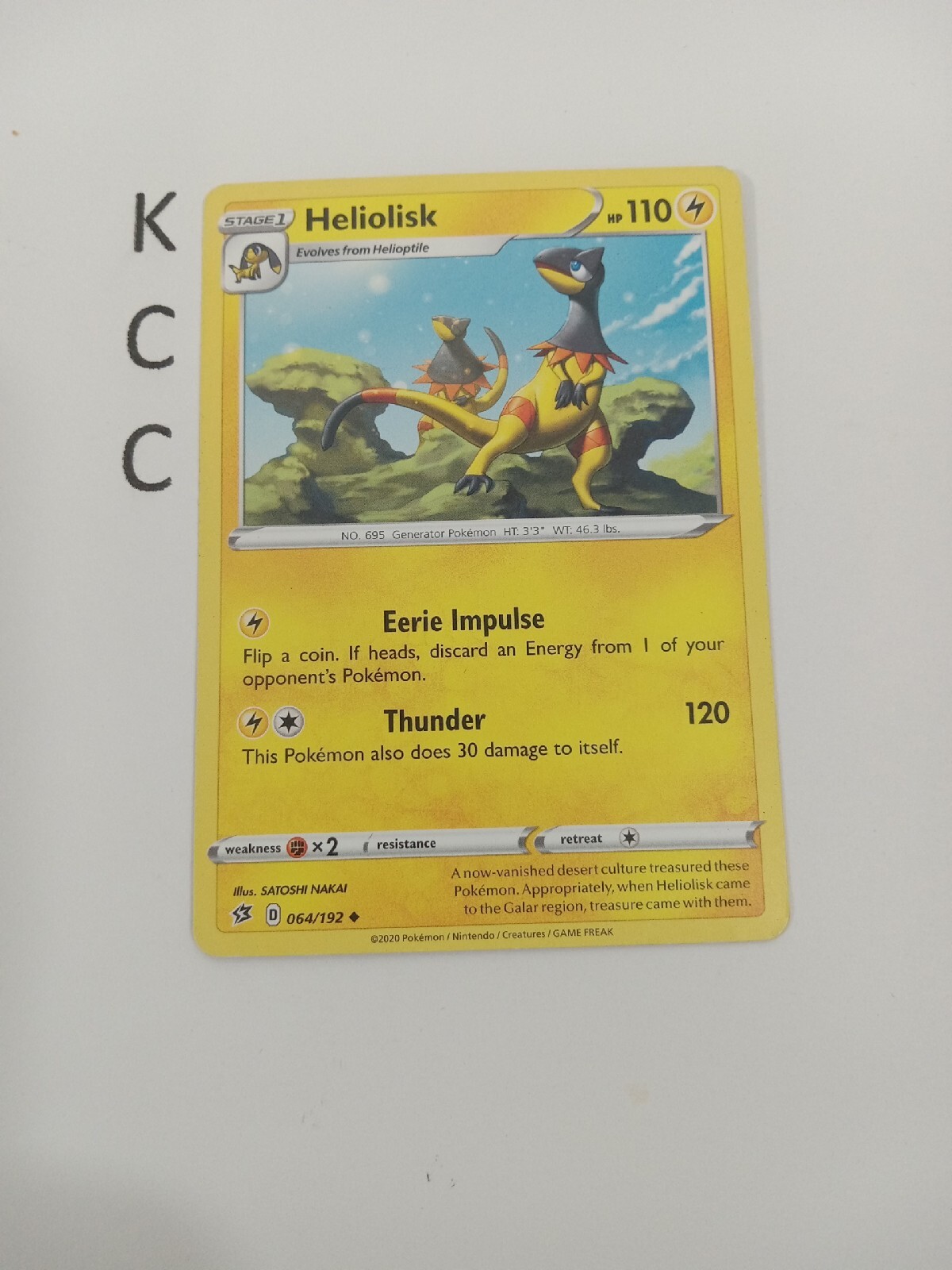 Pokémon TCG Eliolisco Scontro Ribelle 064/192 Regolare Non Comune
