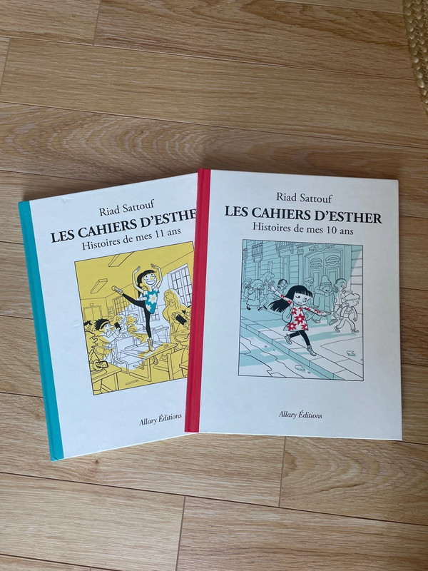 Lot de deux livres « Les cahiers d’Esther »