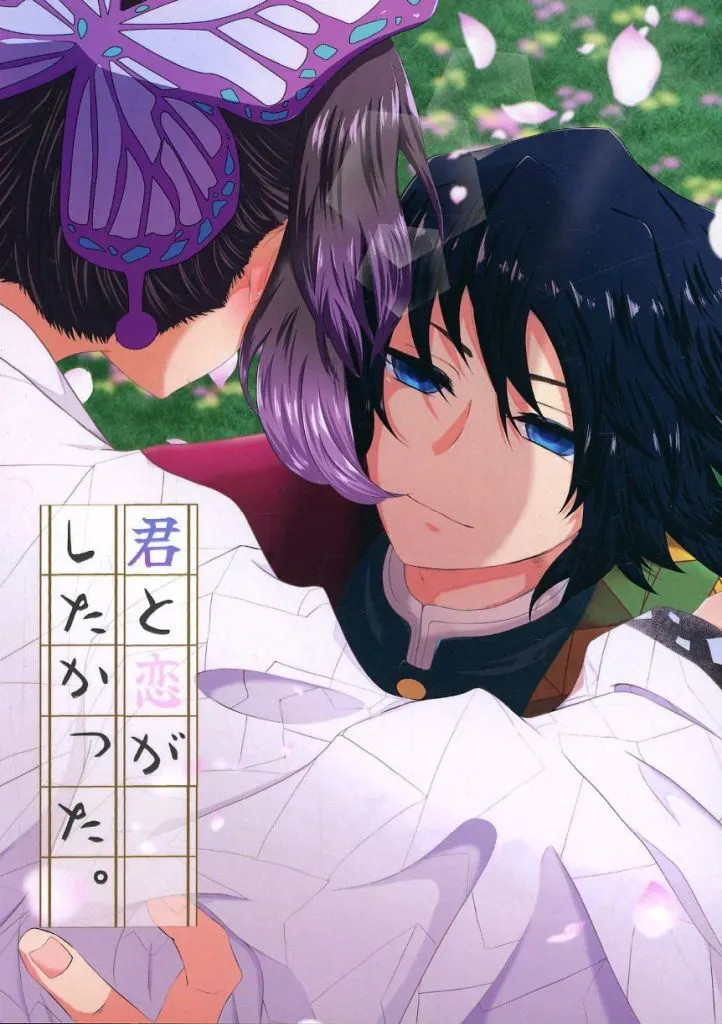 Kimetsu no Yaiba Giyu x Shinobu Doujinshi BL A5 42p Usato [Età 13+]