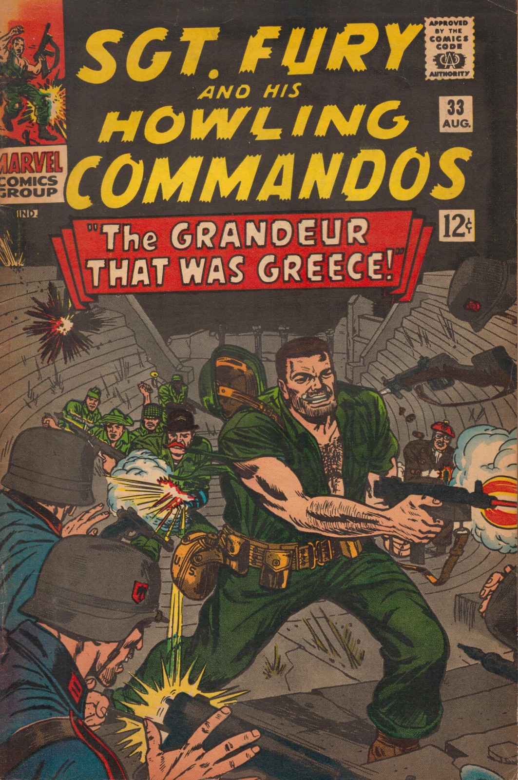 46729: MARVEL SGT FURY #33 F+ Grade