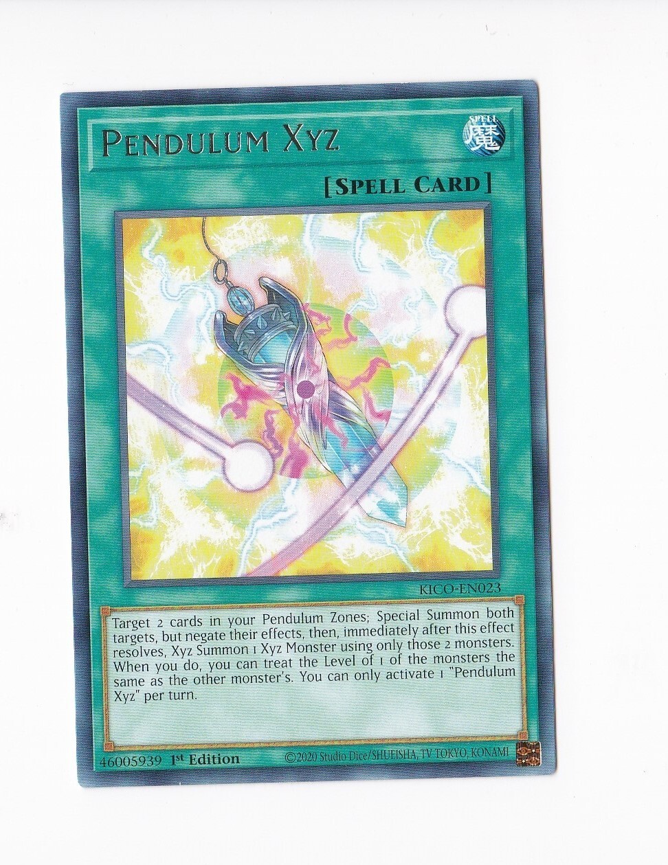 Konami YuGiOh 2020! 1ª Edizione - Pendolo Xyz KICO-EN023