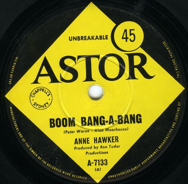 ANNE HAWKER BOOM BANG A BANG / ALL DAY LONG       7" SINGLE