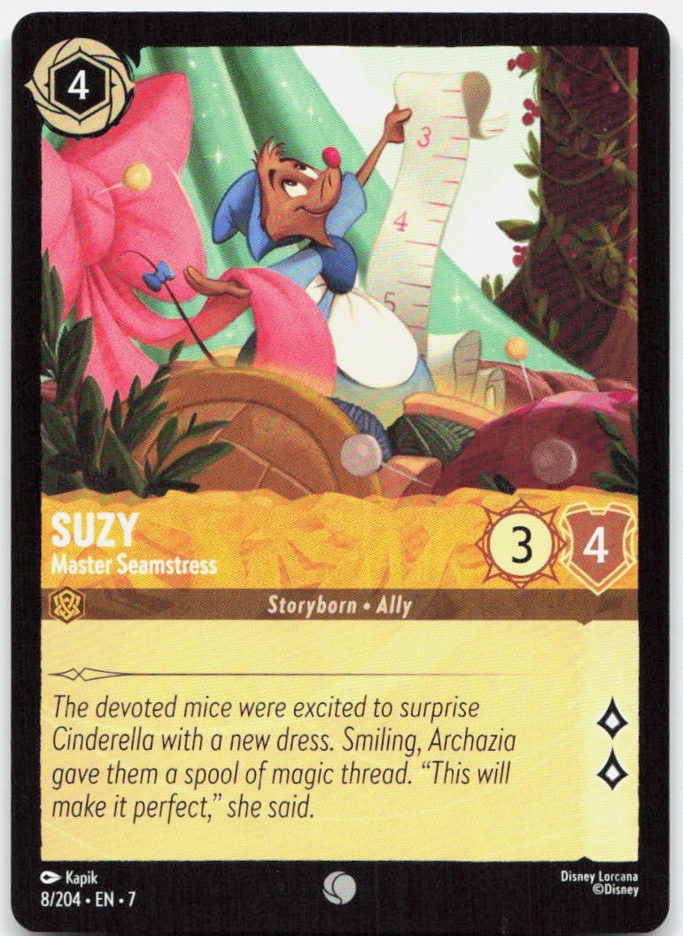Disney Lorcana Suzy Master sarta 8/204 Isola di Arcazia non comune