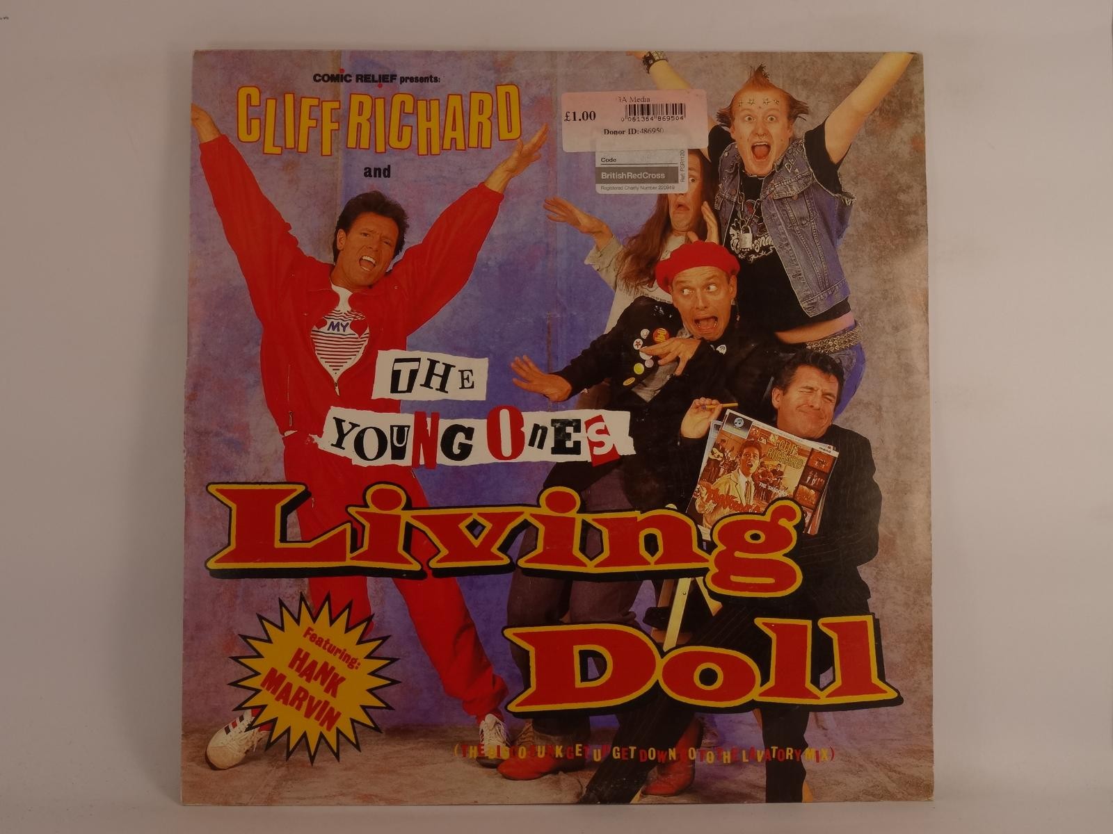 CLIFF RICHARD AND THE YOUNG ONES (FT. HANK MARVIN) LIVING DOLL (168) 2 Track 12"