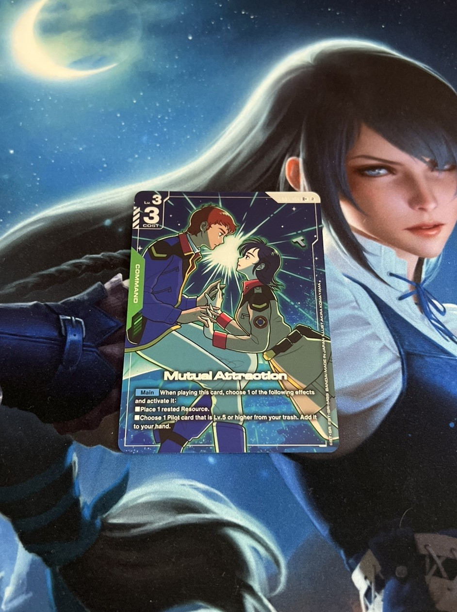 Mutual Attraction GD05-106 R+ Freedom Ascension Rare Foil Gundam Card Game NM/M