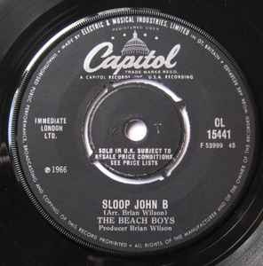 The Beach Boys - Sloop John B, 7", (Vinyl)