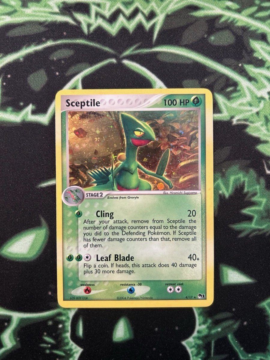 Carta Pokémon TCG Scettile Pop Serie 1 Holo Foil 4/17