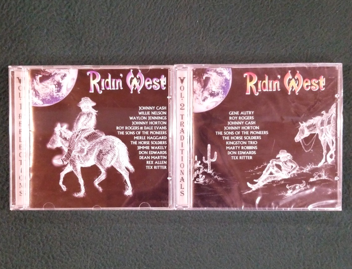 Ridin West Vol 1 & Vol 2 CD Western 1995-Volume 2 is Brand New/Sealed