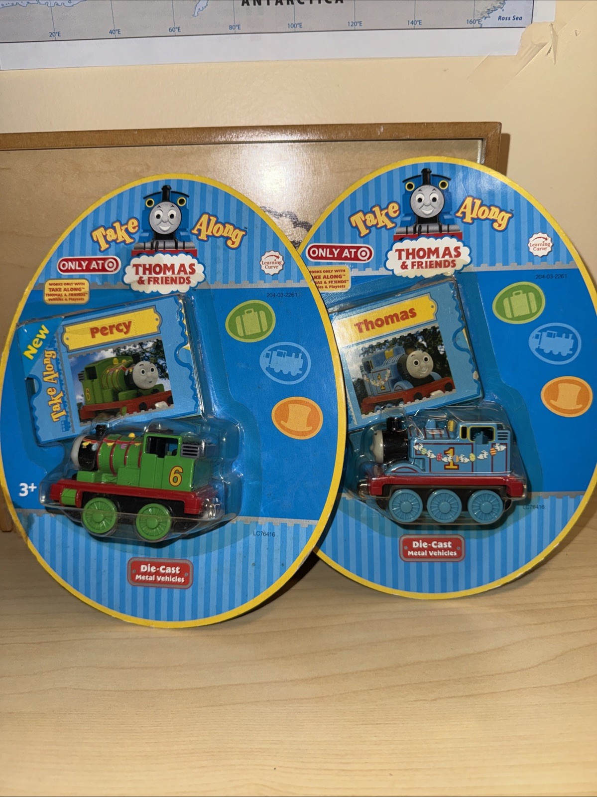 THOMAS & PERCY THOMAS FRIENDS TRAIN TAKE Along Diecast HOLIDAY EASTER VARIANT