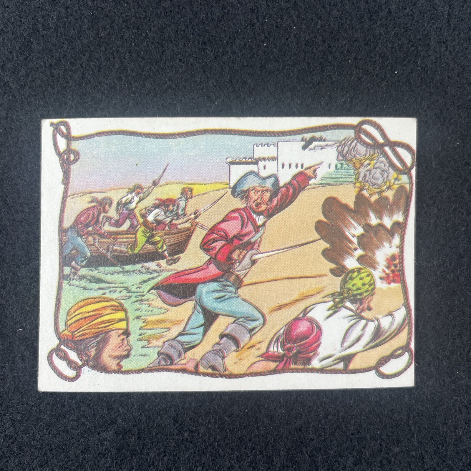 Pirates Bold Card #38 Hendrik Van Broek Scene Fleer Vintage 1961 Excellent