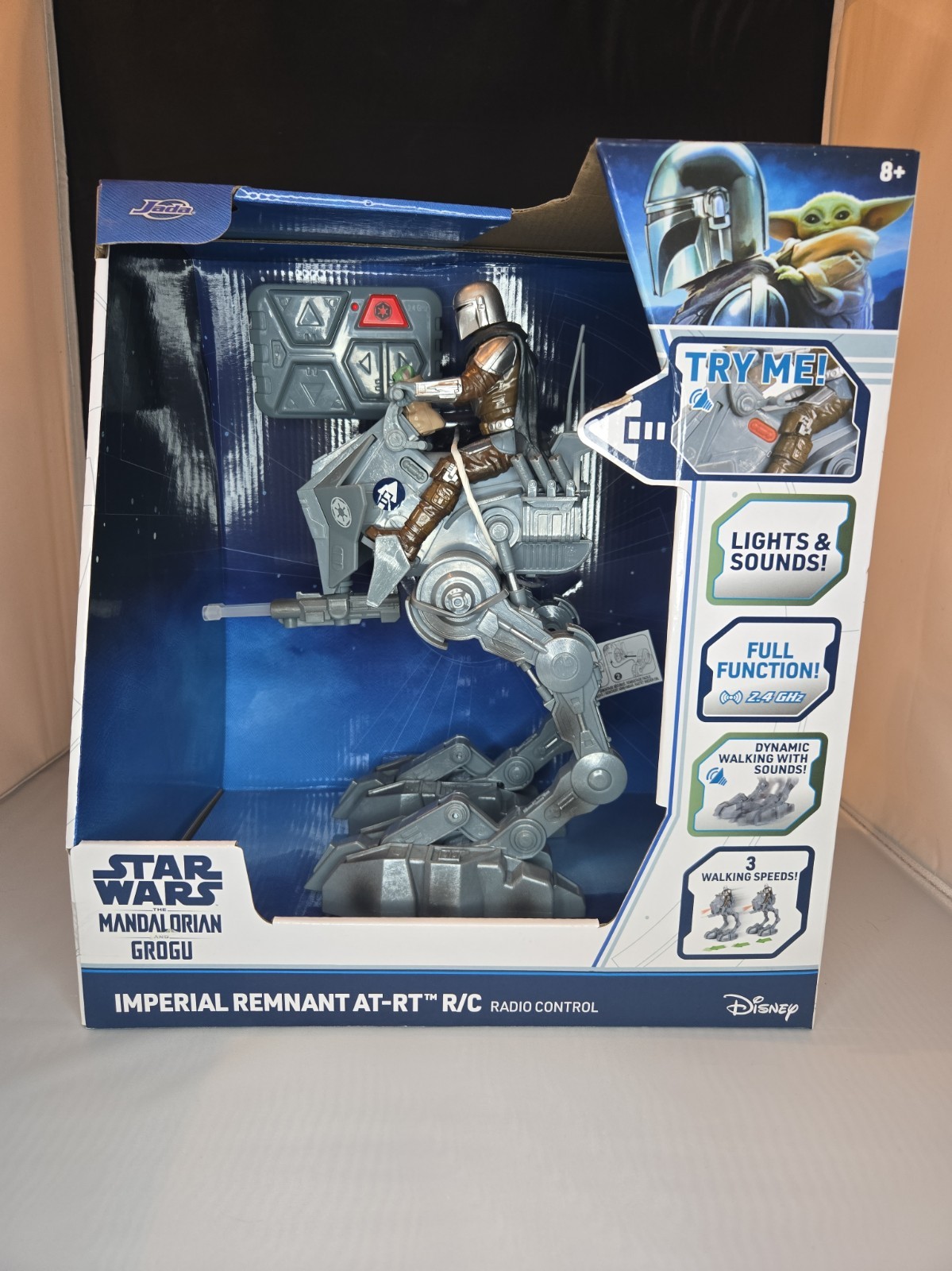Star Wars Imperial Remnant AT-RT RC Walker w/Mandalorian & Grogu 13" R/C