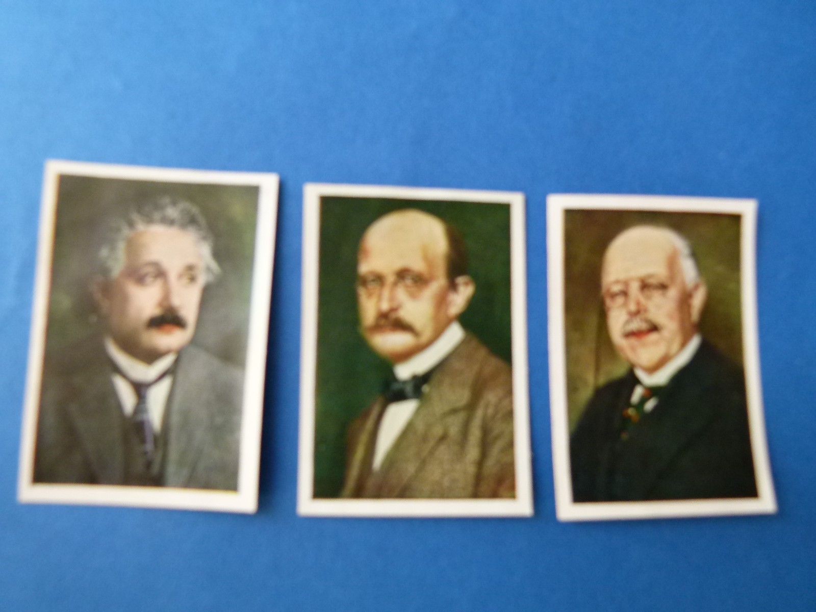 3x trading card 1928 ALBERT EINSTEIN MAX PLANCK NERNST fisico prezzo nobile 1928