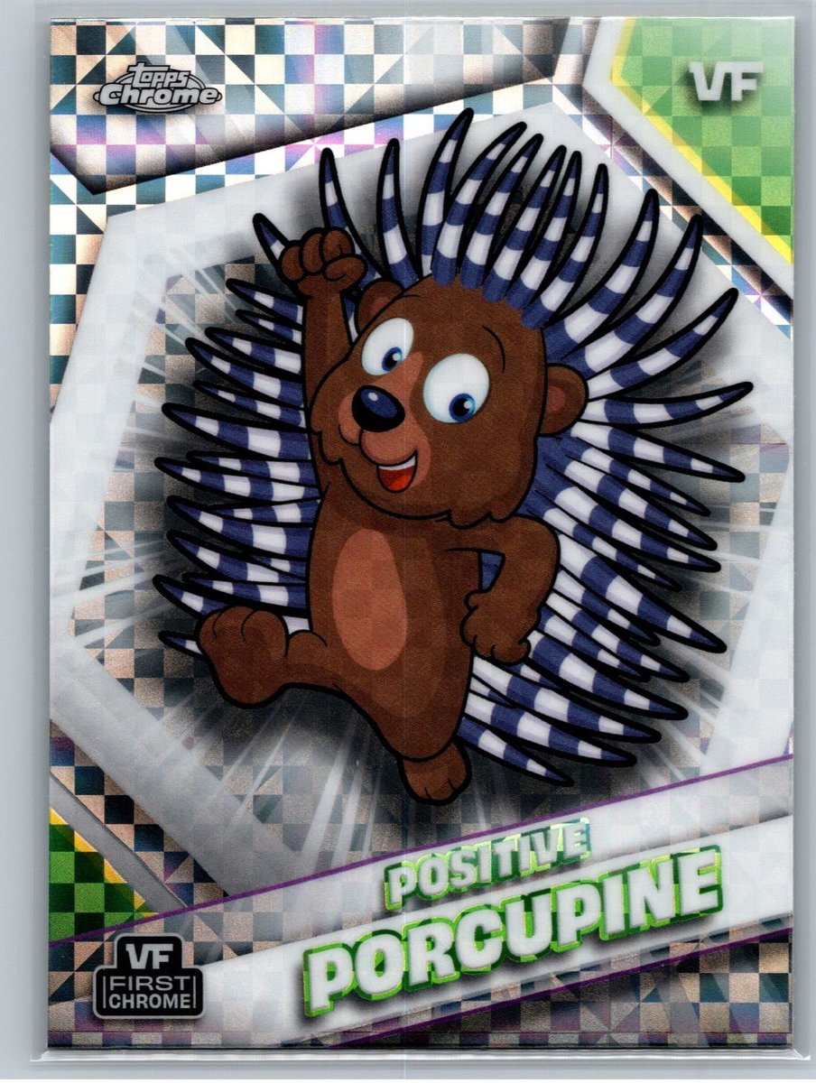 2026 Topps Chrome VeeFriends #139 X-Fractor Porcupine positivo