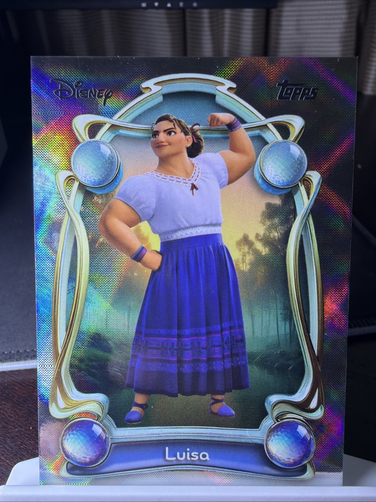 Disney Topps Wonder Luisa Encanto #96 Diamente in lamina d'argento