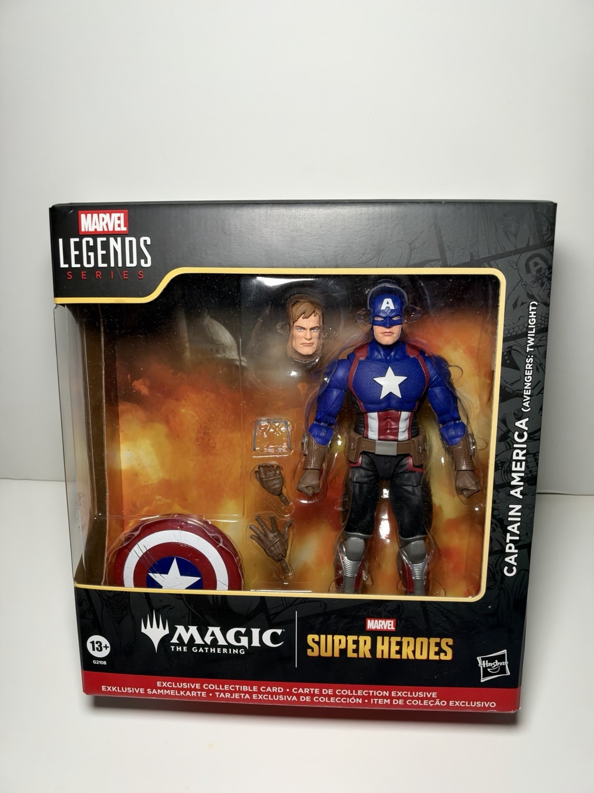 Marvel Legends Captain America Magic The Gathering Collab NO CARTA MAGICA!!!