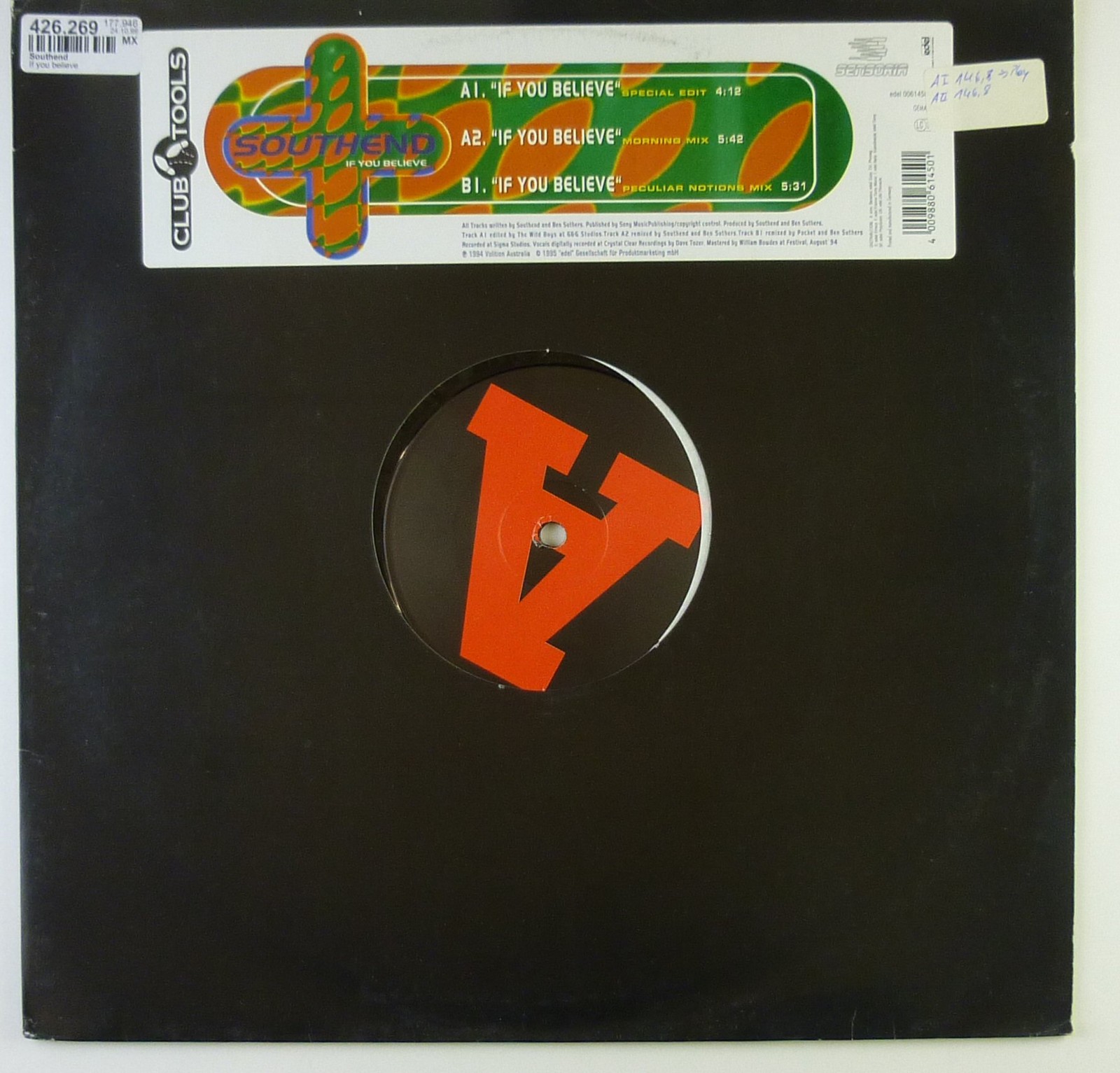 12" Maxi - Southend - If You Believe - K5887 - Lavato E Pulito