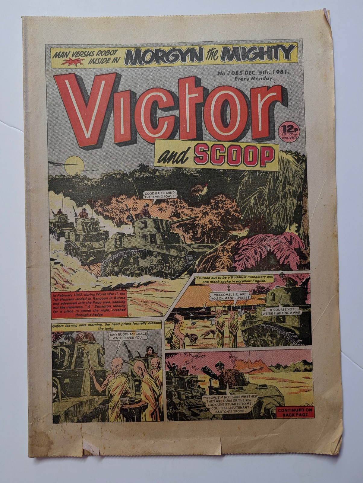 The Victor and Scoop Comic, No 1085, December 5th 1981.