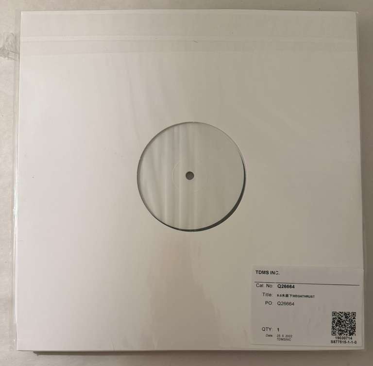 放射性=RADIOACTIVE HI5 –9​​.​​0水面下MEGATHRUST - TEST PRESSING VINYL LP - NEW - A10