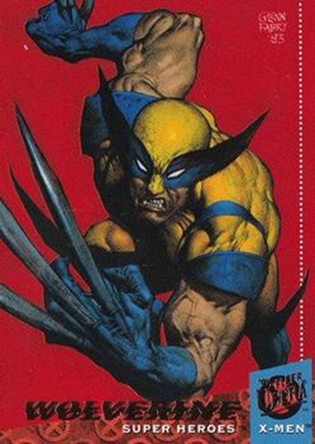 #6 - Wolverine (1994 X-MEN FLEER ULTRA MARVEL) NEAR MINT QUASI NUOVO + Trading Card