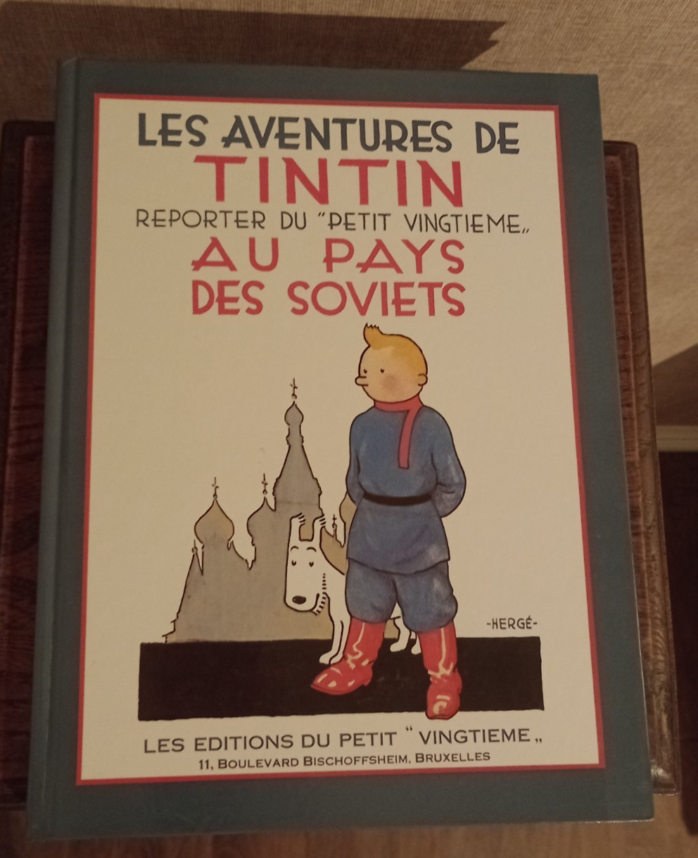 Tintin au pays des Soviets 1988 France Loisirs Hergé N&B Hardcover
