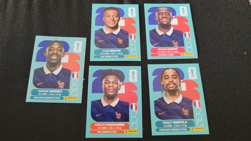5 cartes stickers panini 2026