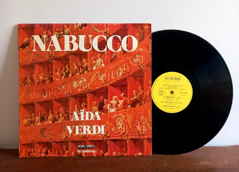 Vinyle 33 tours : Nabucco - Aïda Verdi