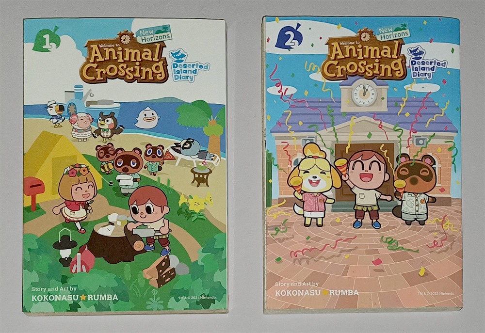 Animal Crossing New Horizons Deserted Island Diary Volumes 1 + 2 Manga English