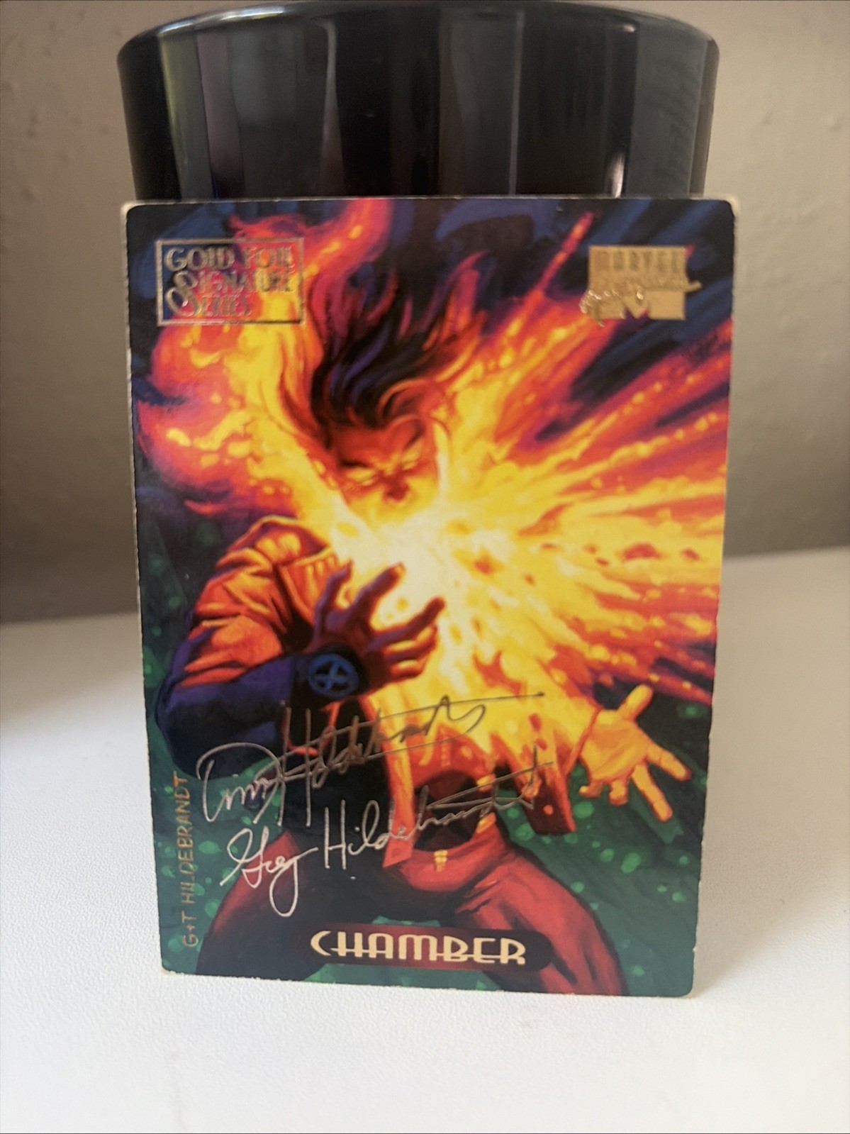 1994 MARVEL CAPOLAVORI LAMINA D'ORO FIRMA SERIE CAMERA