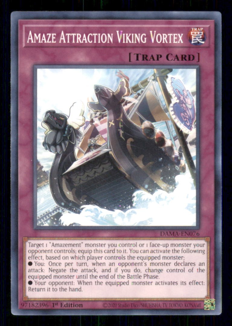 Amaze Attrazione Vortice Vichingo DAMA-EN076 Yu-Gi-Oh 1° Edizione NM
