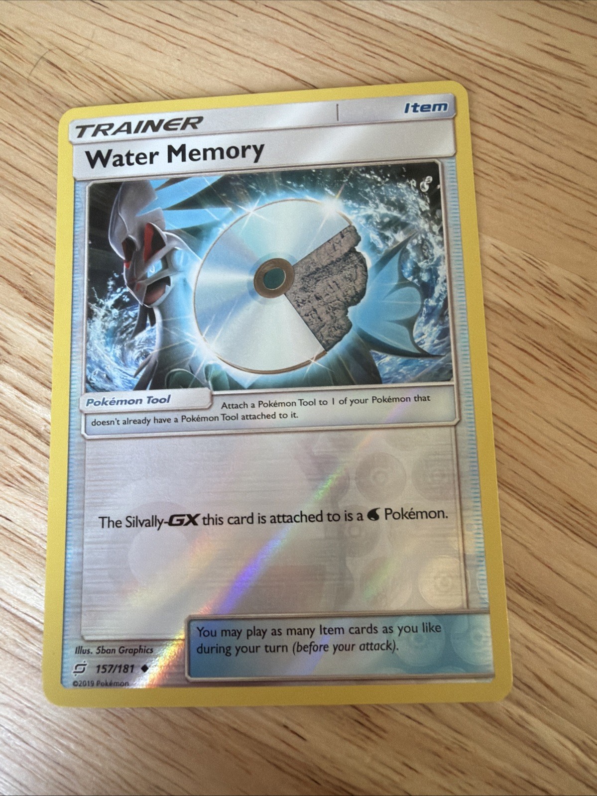 Water Memory 157/181 SM Team Up Pokemon TCG Reverse Holo