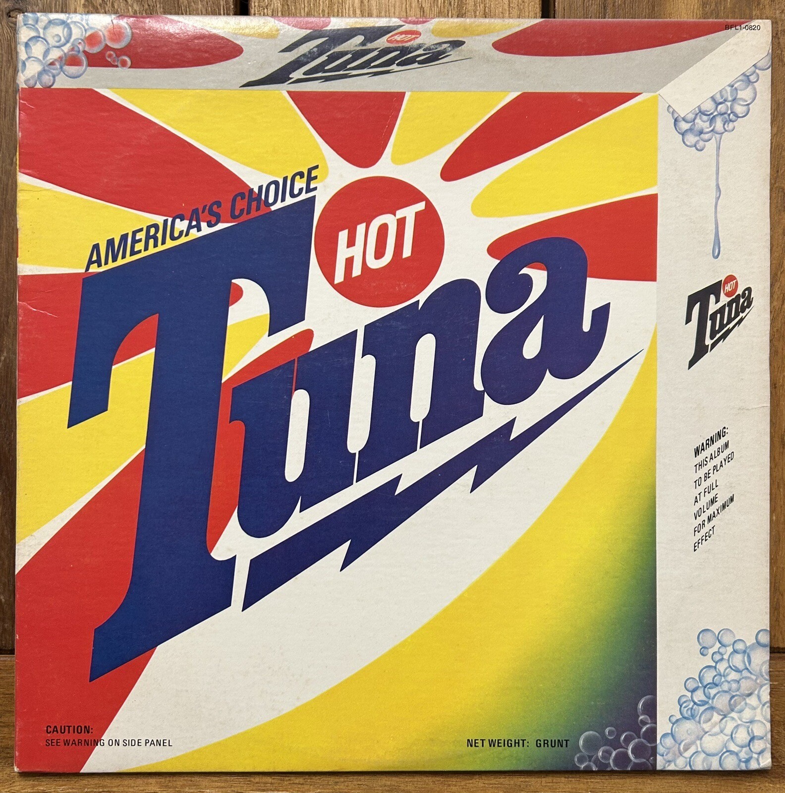 Hot Tuna - America's Choice - Vinyl LP - 1975 Grunt BFL1-0820 w/ Inner Sleeve