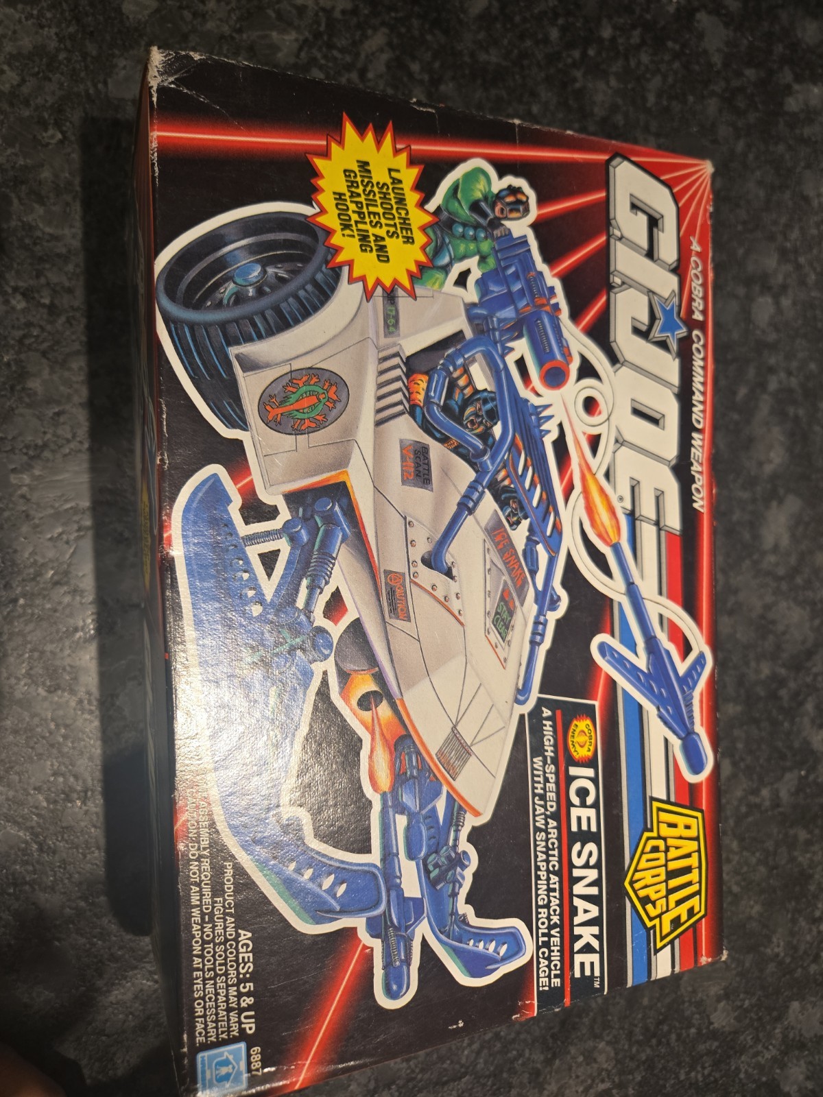 Hasbro 1992 GI Joe Ice Snake Battle Corps sigillato nuovo con scatola