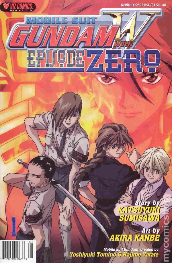 Mobile Suit Gundam Wing Episodio Zero #1 VG+ 4.5 2001 Immagine Stock Basso Grado