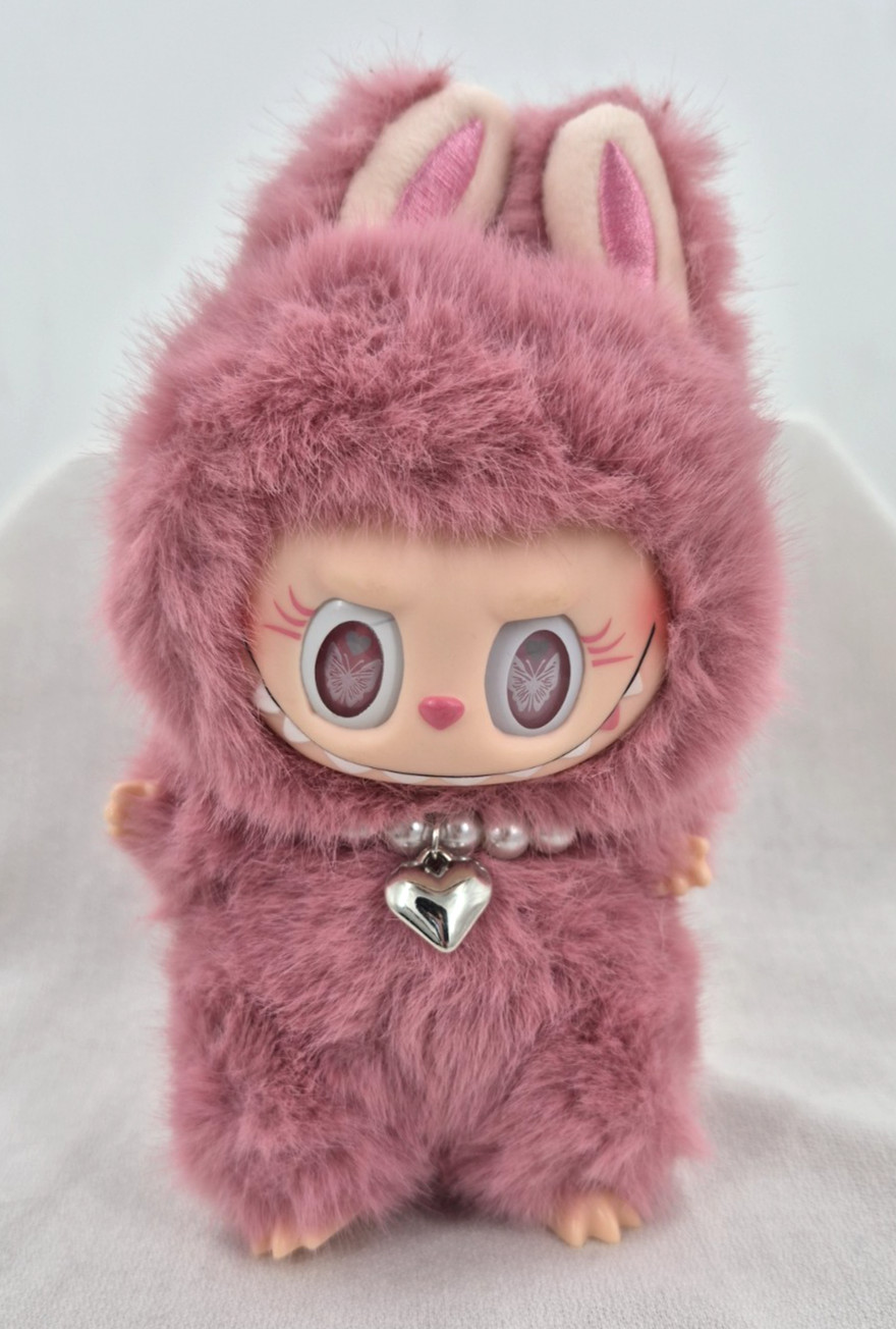 PopMart Labubu - The Monsters Little Angel in Clouds 6.5" Vinyl Face PINK Plush