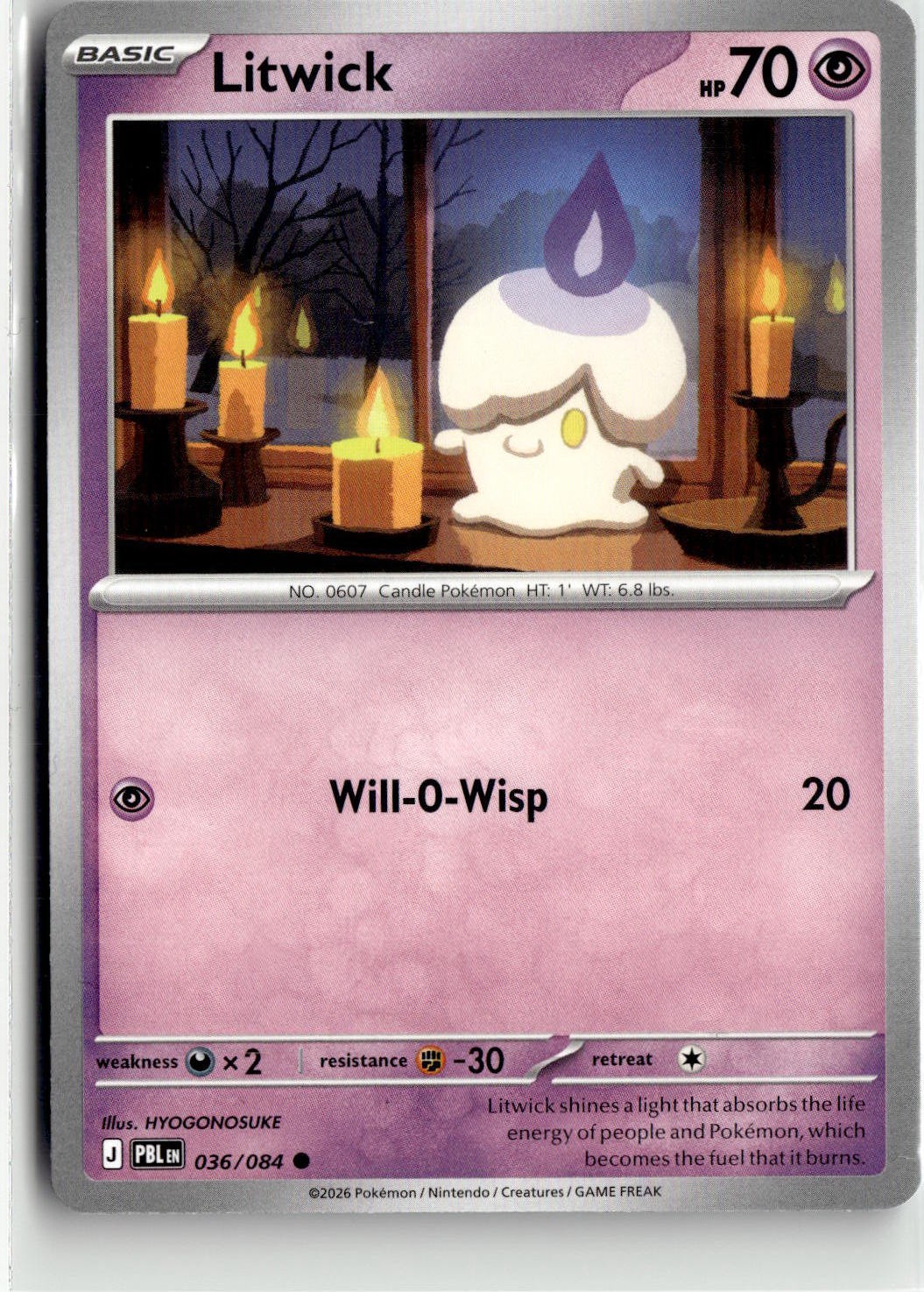 2026 Mega Evolution Pitch Nero Litwick 036/084