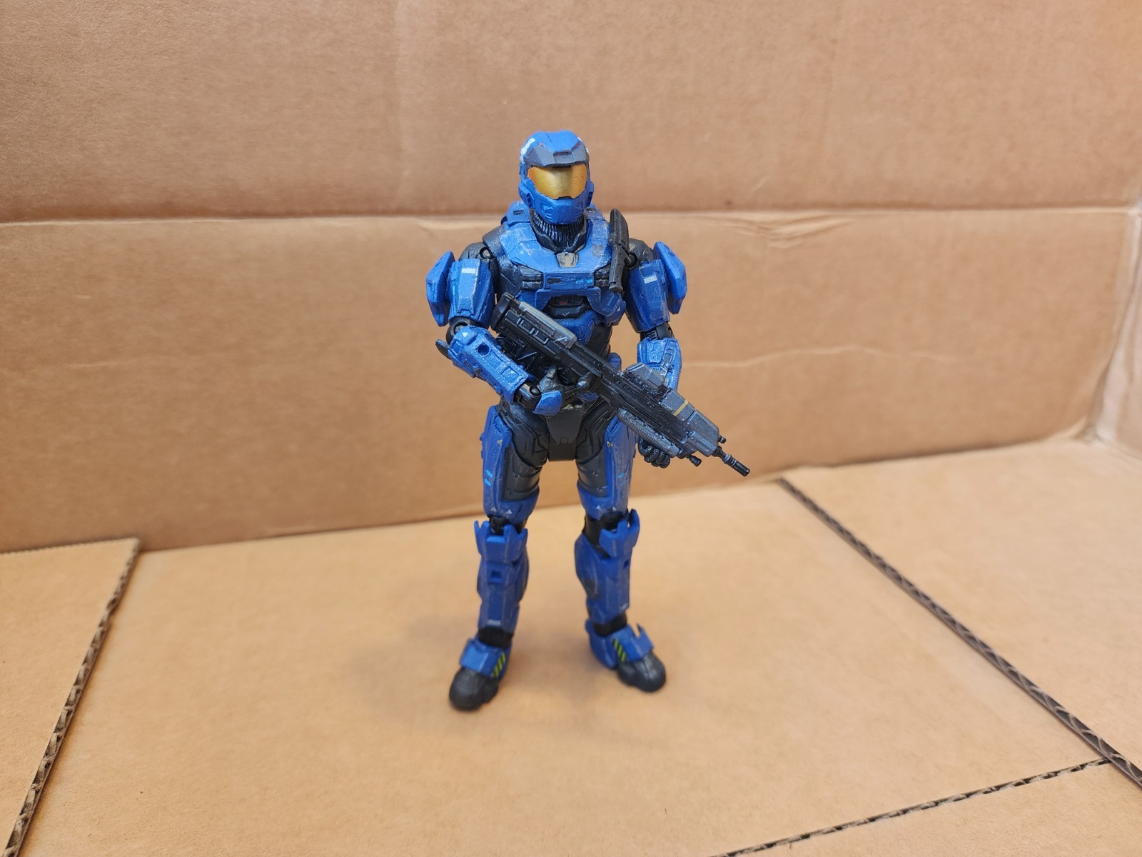 MCFARLANE TOYS Halo Reach Blue Mark V Spartan Action Figure Complete 