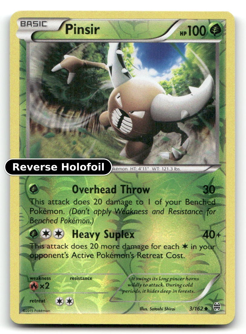 Pinsir Reverse Holofoil XY - BREAKthrough 3/162 LP Pokemon
