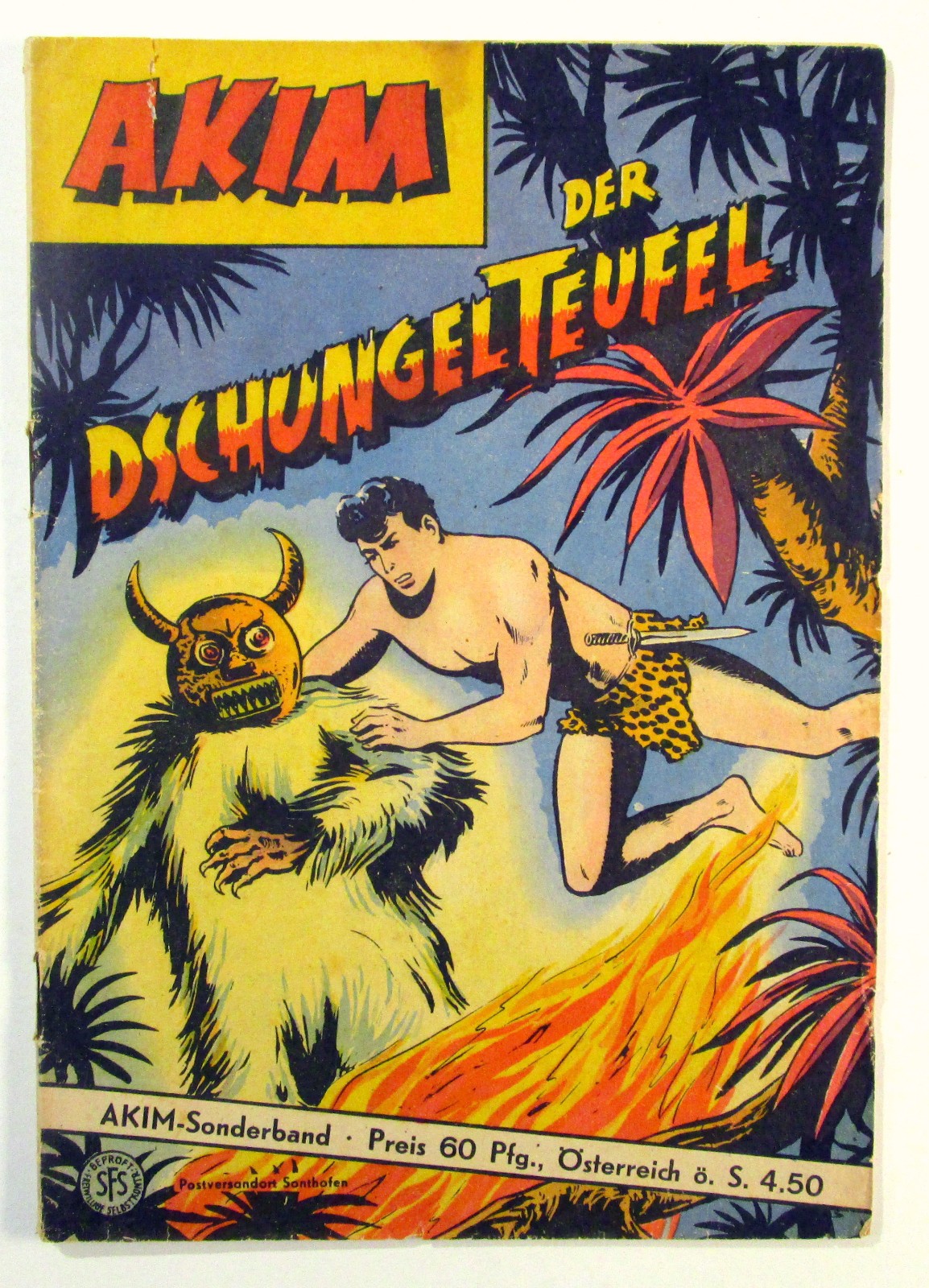 Piccolo volume speciale #16 Akim Il diavolo della giungla originale Lehning Editore 1956
