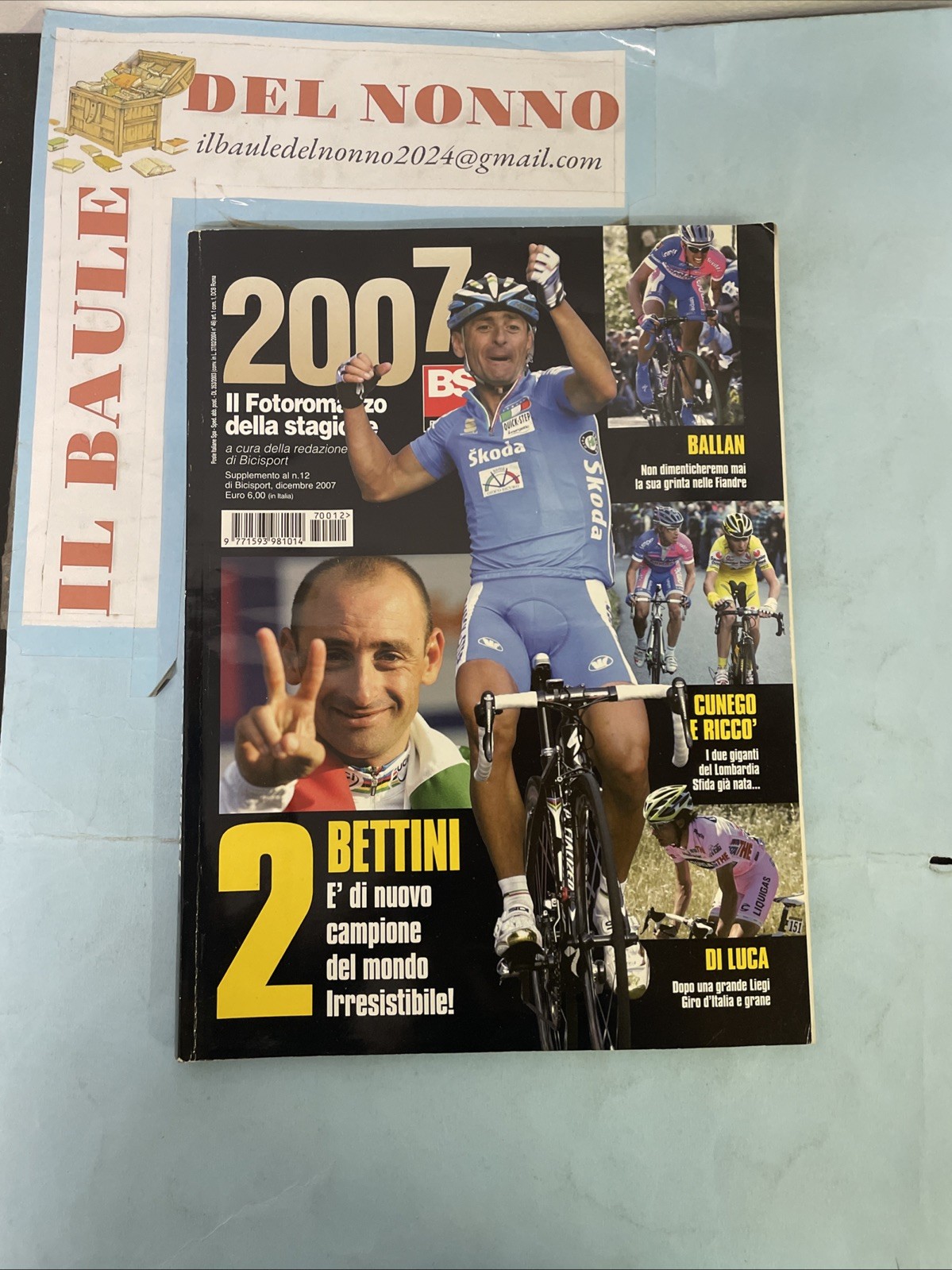 MAGAZINE BS BiciSport ANNUARIO GRANDE CICLISMO 2007 BETTINI FOTOROMANZO F