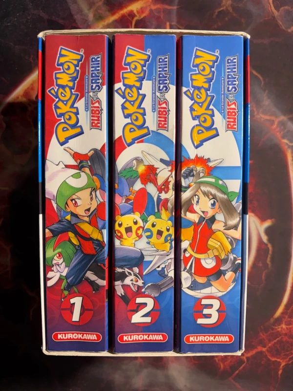 Coffret spécial Tome 1-3 Manga Pokémon Rubi et Saphir
