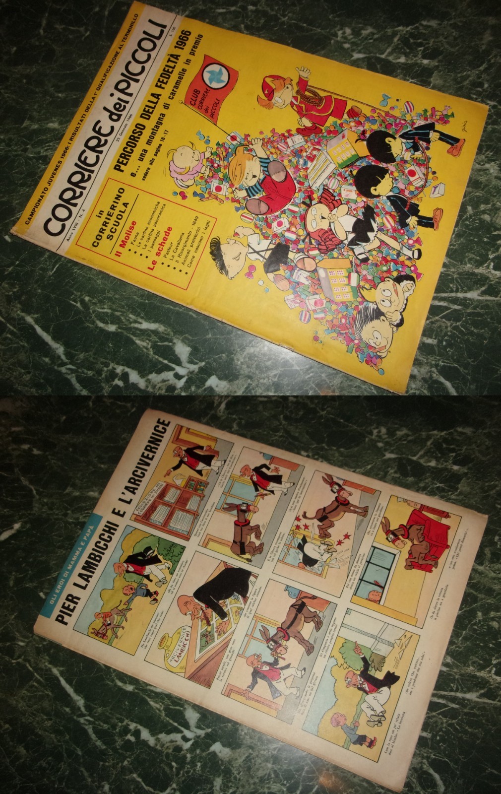 CORRIERE DEI PICCOLI anno 1966 (molti disponibili) n. 4 no inserto