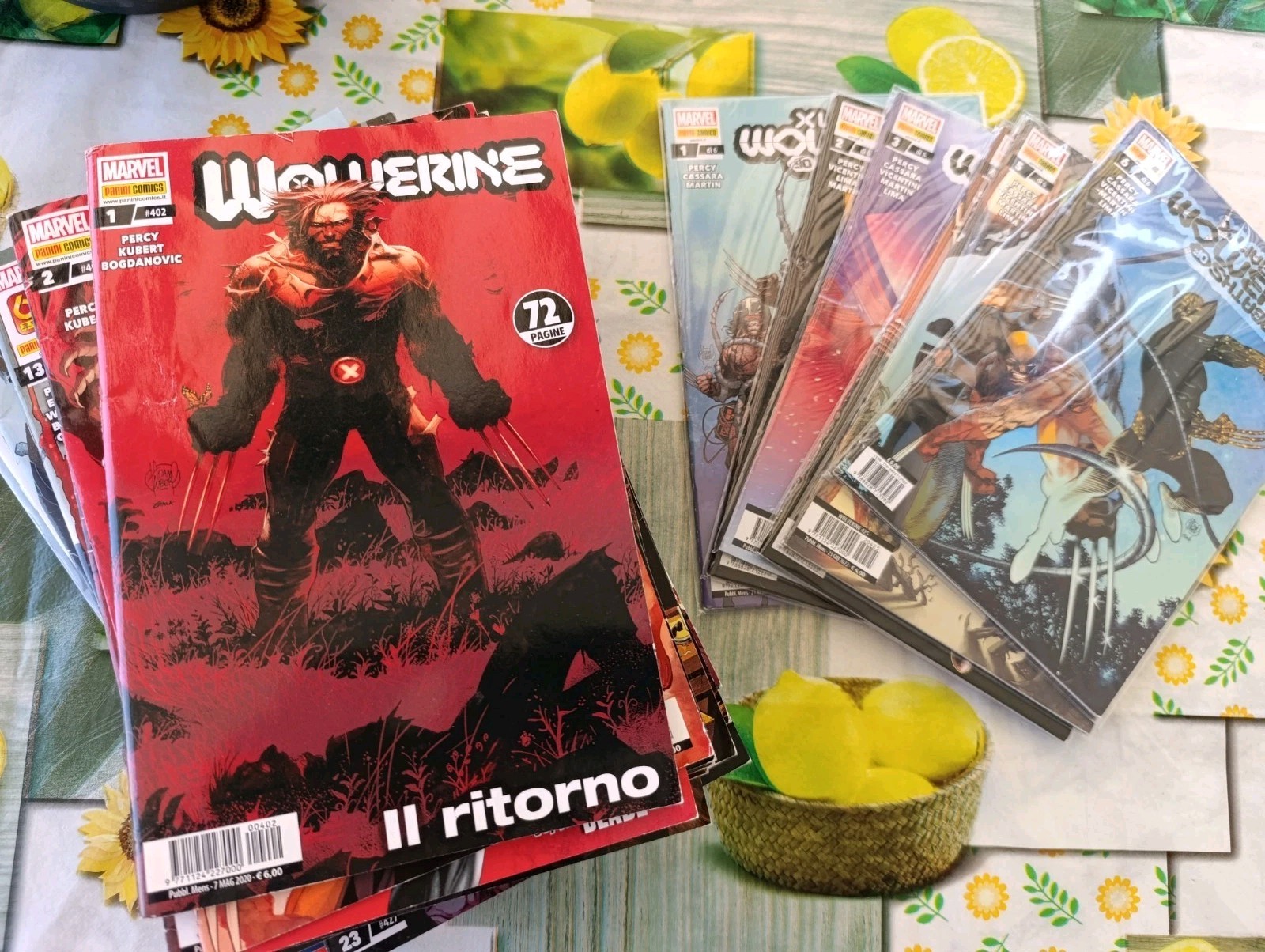 WOLVERINE RUN COMPLETA PERCY 1/51 + X LIVES X DEATH 1/6 SPILLATI PANINI COMICS 