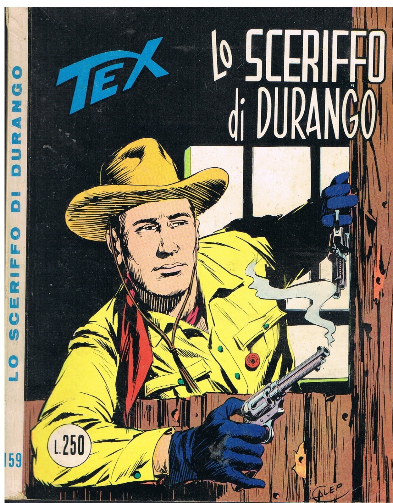 TEX 159_ORIGINALE_in 1°ediz. da Lire 250_Ed.Araldo_Gennaio 1974_Autorizz.2926