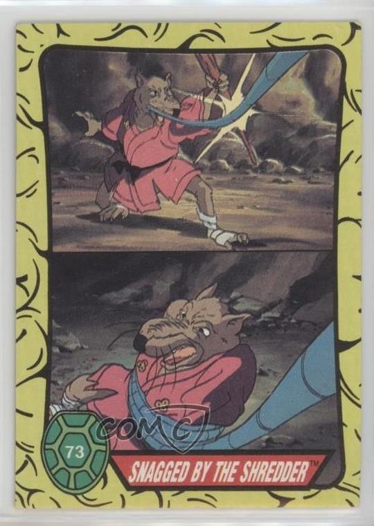 1989 Topps Teenage Mutant Ninja Turtles Snagged by the Shredder #73 ut4