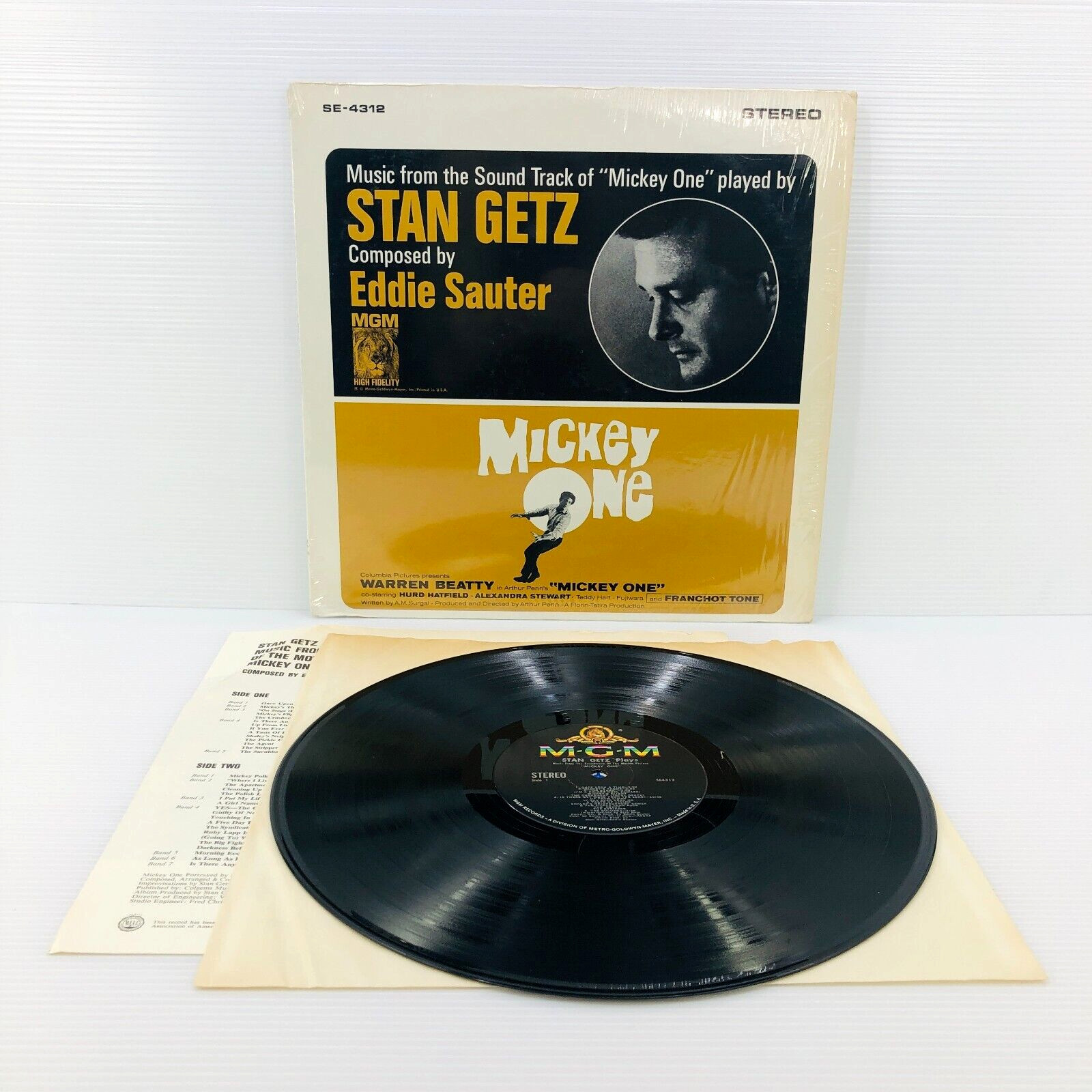 Stan Getz Mickey One Original Soundtrack Vinyl LP Jazz MGM Eddie Sauter SE4312